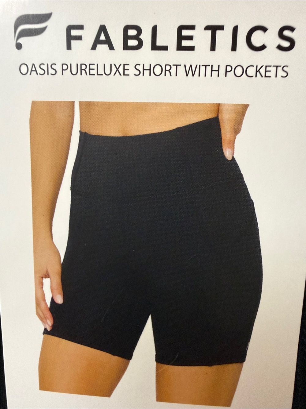 Fabletics Oasis PureLuxe High-Waist Bike Shorts with Side Pockets NEW XL/XX